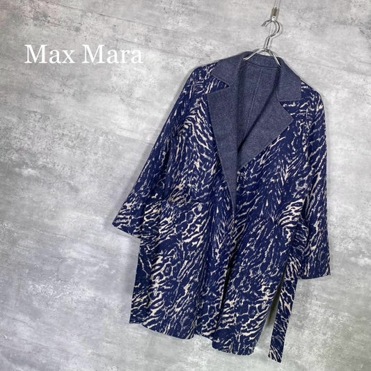 『Max Mara』マックスマーラ (40) リバーシブル ベルテッドコート