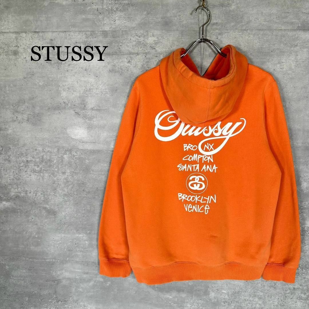 『STUSSY』ステューシー (M) プルオーバー フーディパーカー