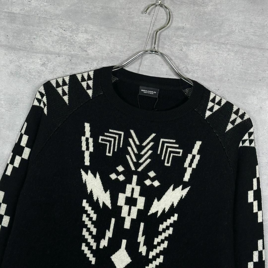 『MARCELO BURLON』マルセロバーロン (M) ウール ニットセーター