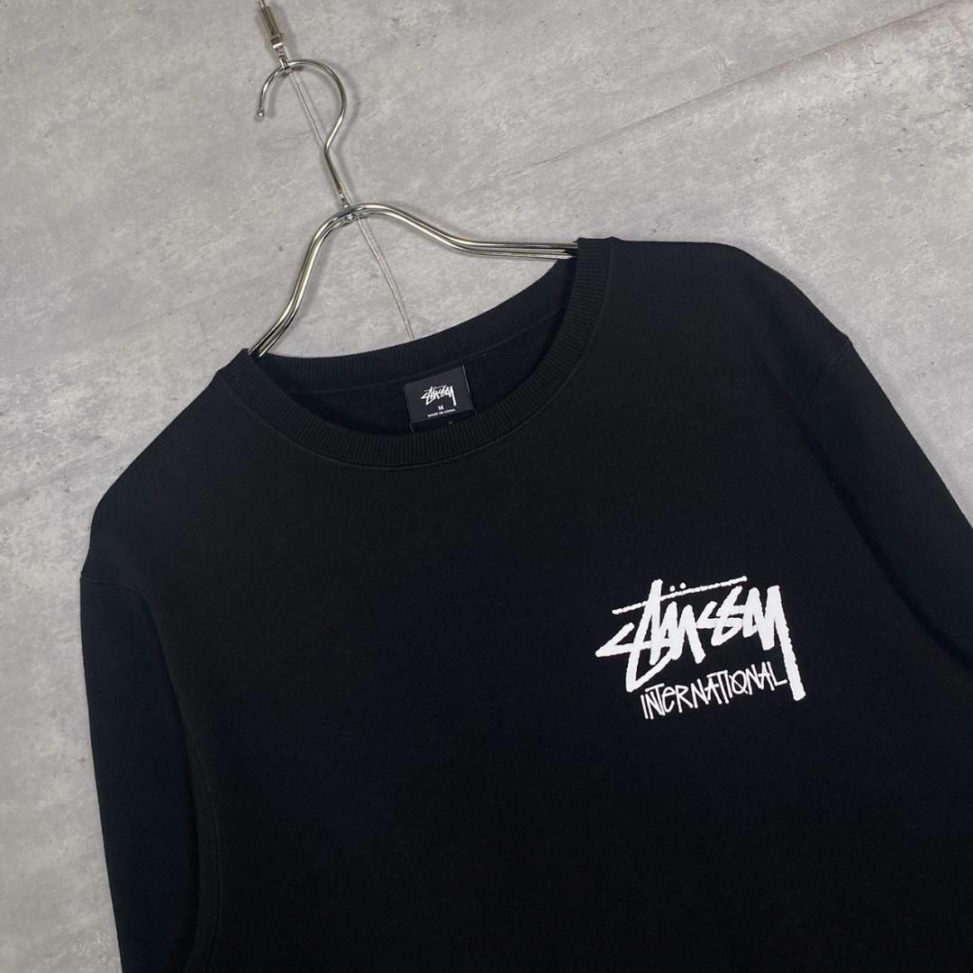 『STUSSY』ステューシー (M) インターナショナル ロゴ 長袖スウェット