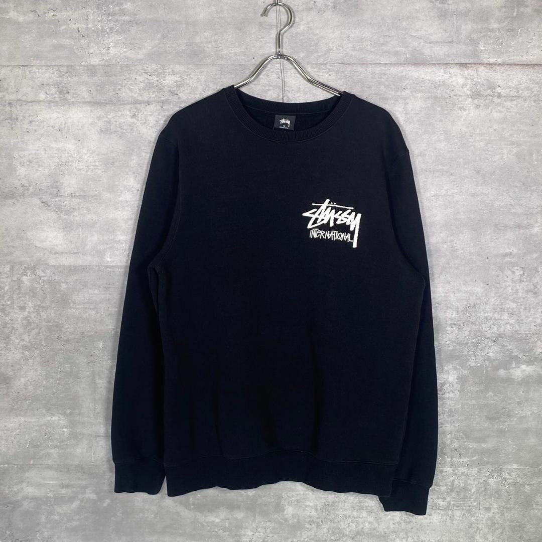 『STUSSY』ステューシー (M) インターナショナル ロゴ 長袖スウェット