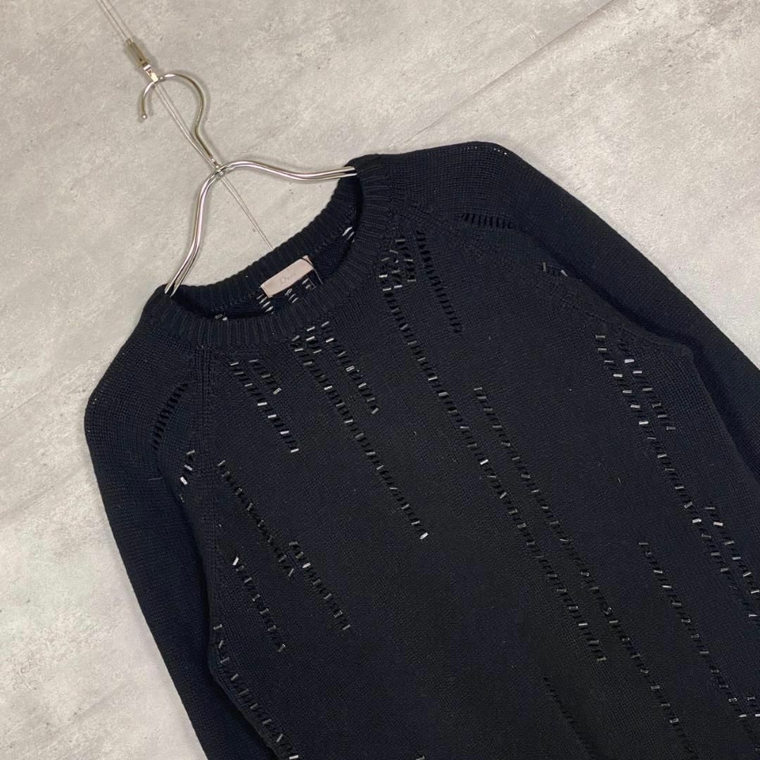 『Dior』ディオール (XS) ビーズ プルオーバー長袖ニット