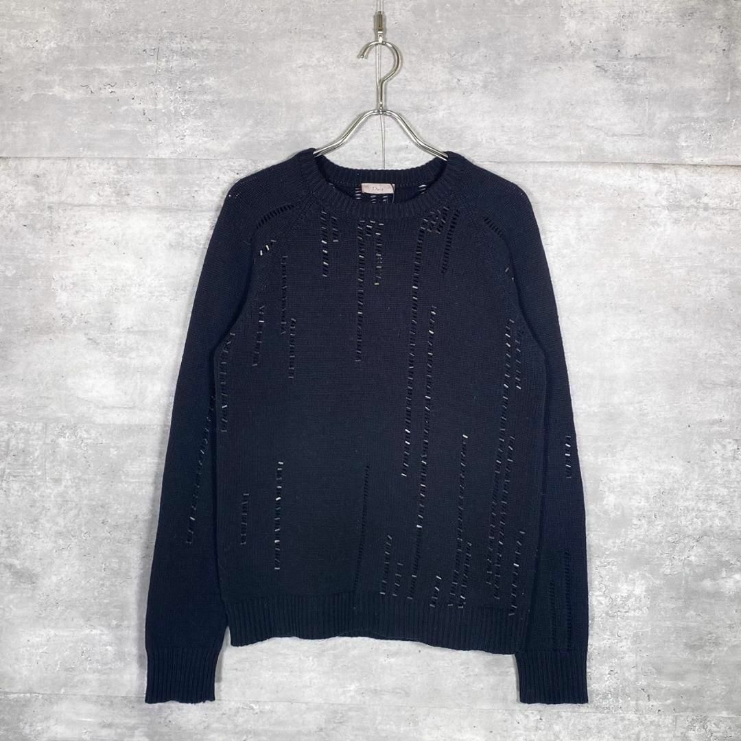 『Dior』ディオール (XS) ビーズ プルオーバー長袖ニット
