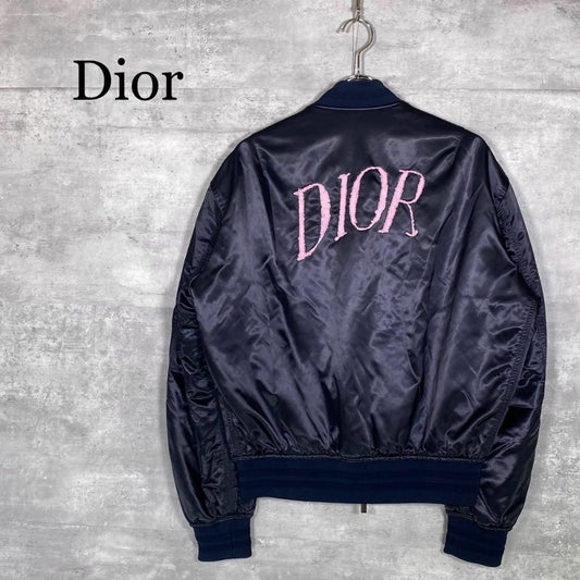 『Dior』ディオール (48) ロゴ刺繍 ボンバージャケット
