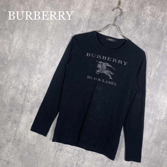 『BURBERRY』バーバリー (2) フロントプリントロングスリーブTシャツ