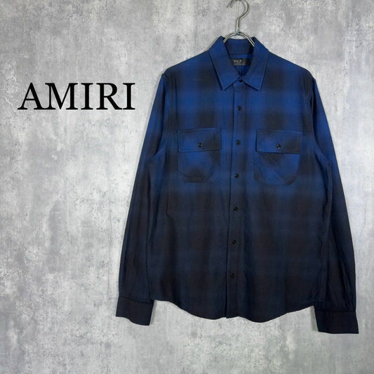 『AMIRI』アミリ (S) チェックネルシャツ