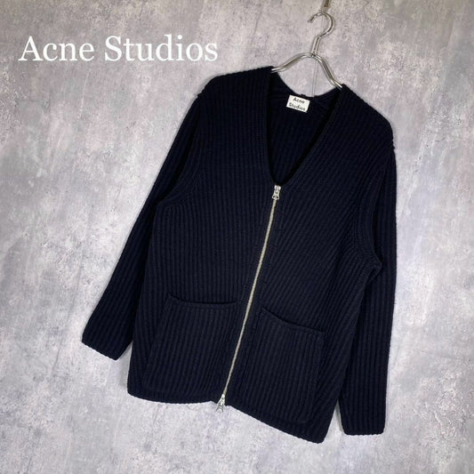 『アクネストゥディオス』(XS) ジップニットカーディガン