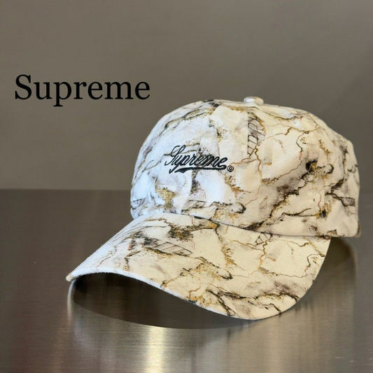 『Supreme』シュプリーム 刺繍ロゴ総柄キャップ