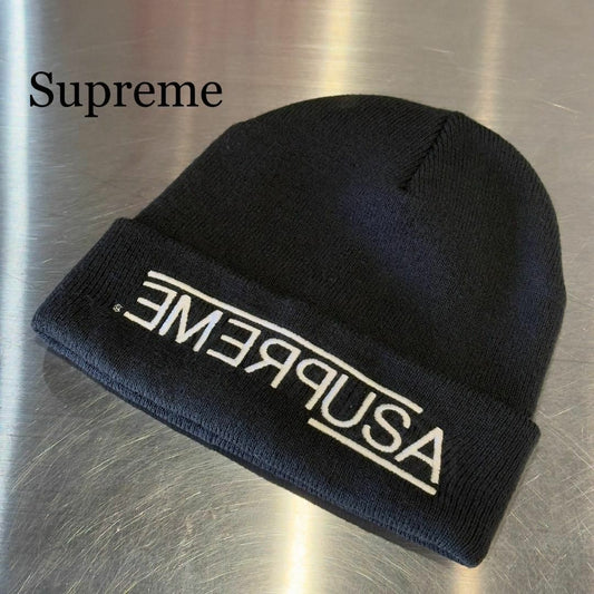 『Supreme』シュプリーム 刺繍ロゴ ニットキャップ