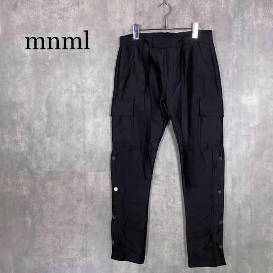 『mnml』ミニマル (30) スナップジッパー カーゴパンツ