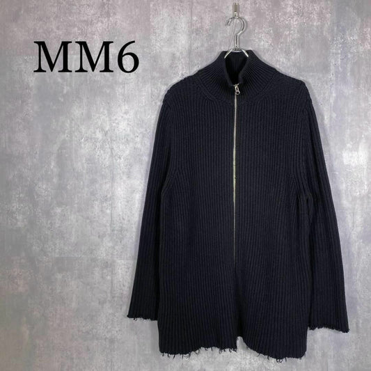 『MM6』エムエムシックス (S) ドライバーズ ジップ ニット