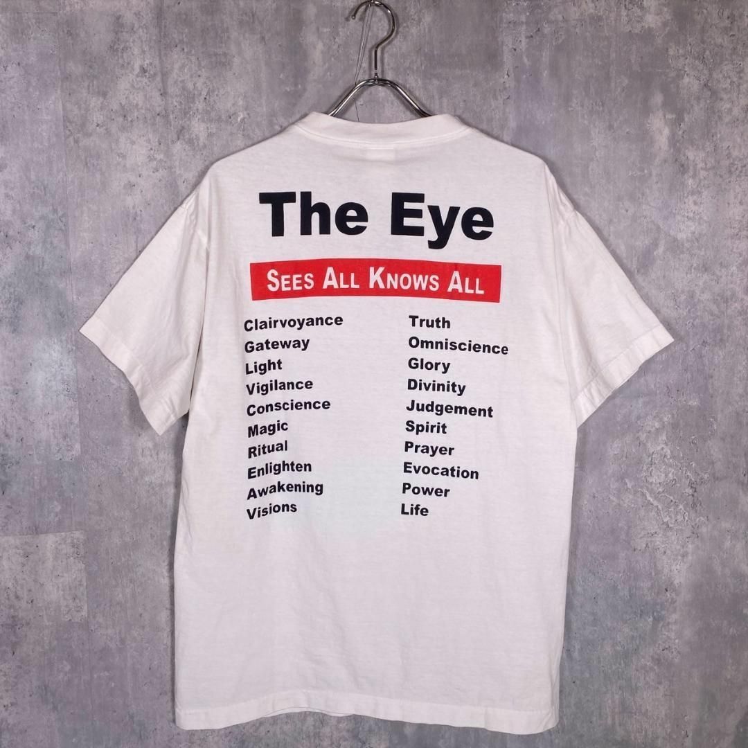 『SAINT MICHAEL』セントマイケル (L) アイプリントTシャツ