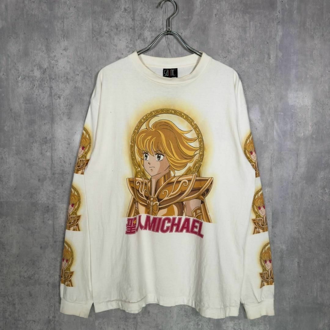 『セント・マイケル × 聖闘士星矢』 (L) プリント ロンT