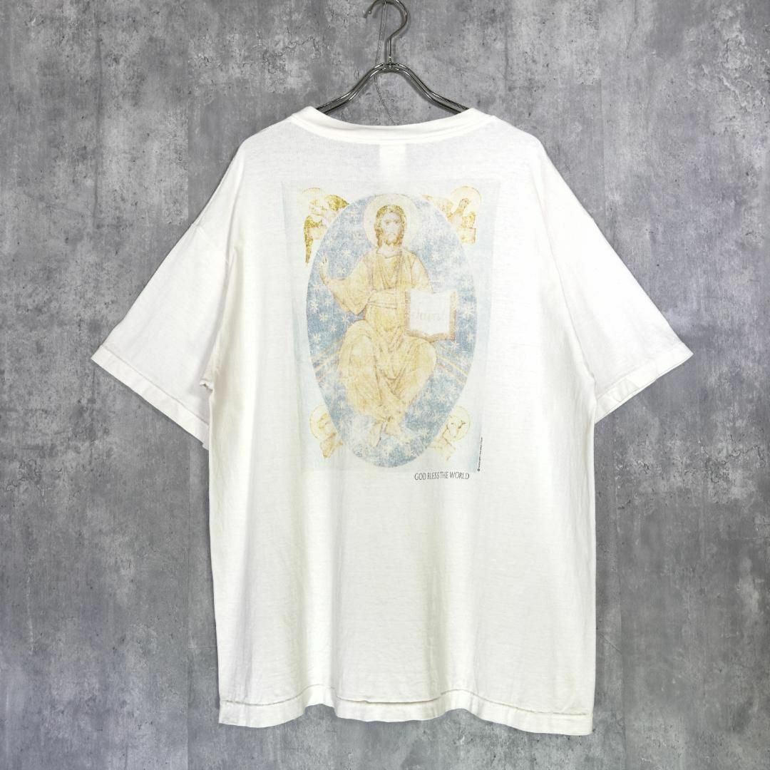 『SAINT MICHAEL』セントマイケル (XL) バックプリント Tシャツ