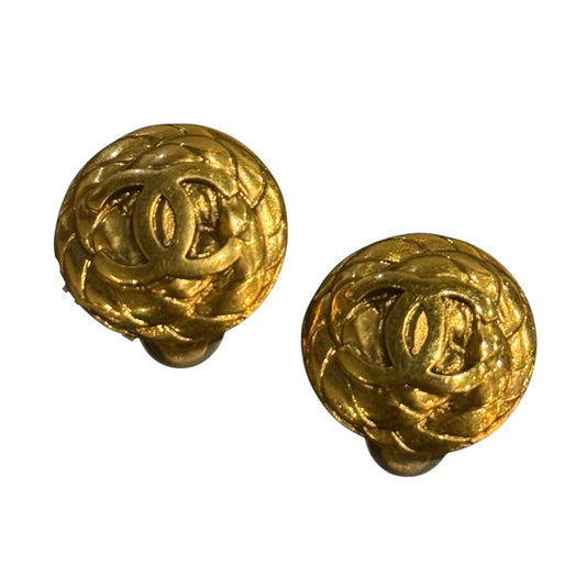 『CHANEL』 シャネル 両耳用 イヤリング / ゴールド