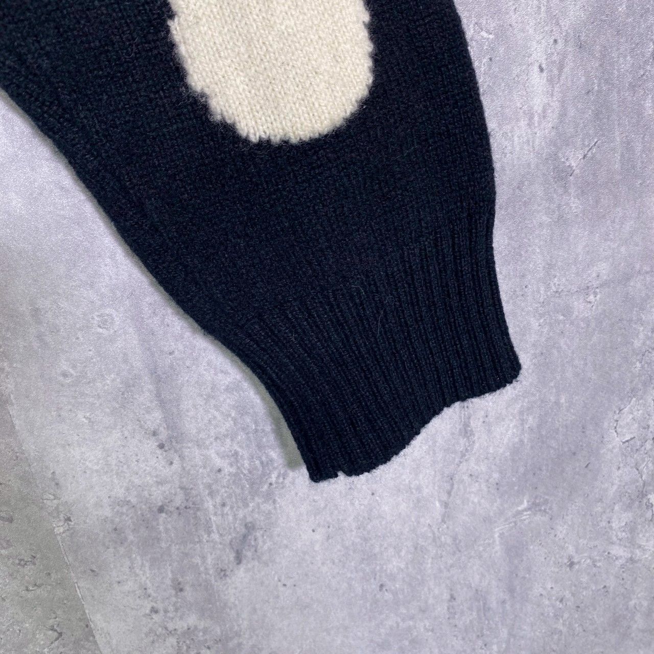 『Ami Alexander Mattiussi』アミアレキサンドルマティッシュ (S) ドット柄長袖 ニット セーター