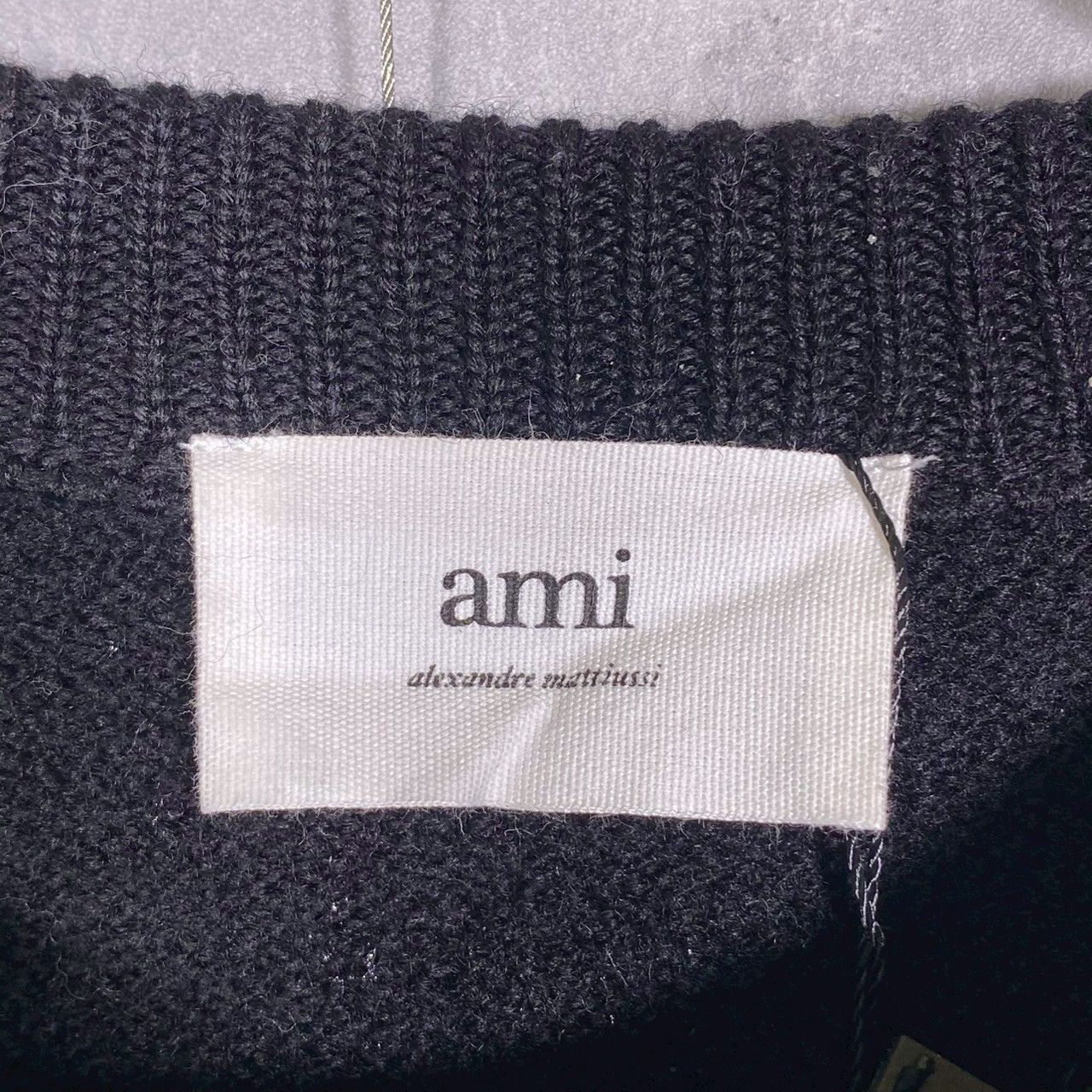 『AMI Alexander Mattiussi』アミアレキサンドルマティッシュ (L) ボーダー クルーネックセーター