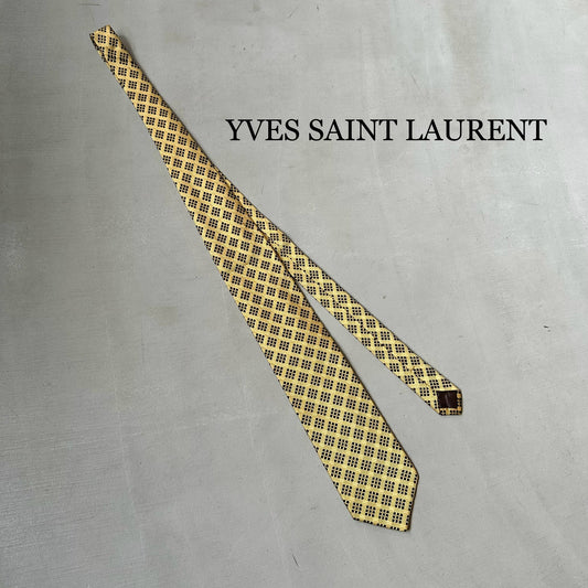 『YVES SAINT LAURENT』イヴ・サンローラン シルクネクタイ