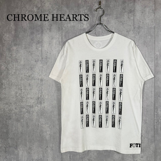 『CHROME HEARTS』クロムハーツ (L) プリントクルーネックTシャツ