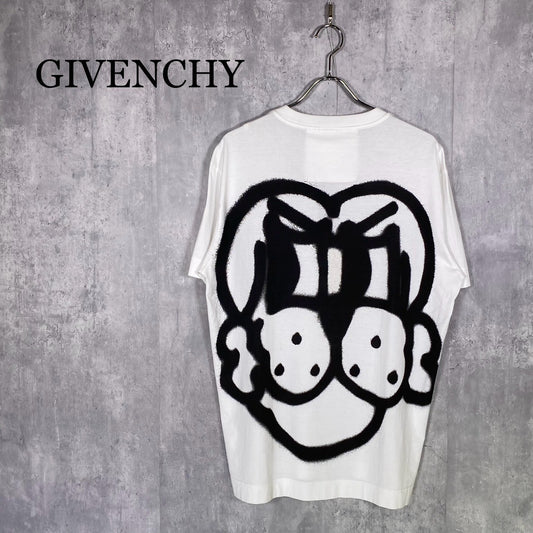 『GIVENCHY』ジバンシー (XL) スプレードックプリントTシャツ