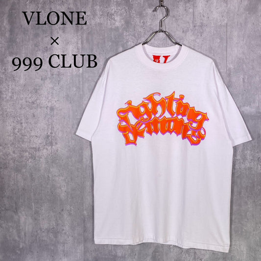 『VLONE × 999CLUB』 (XL) オーバーサイズプリントTシャツ