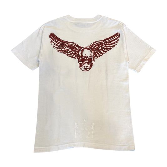 『CHROME HEARTS』クロムハーツ (M) スカルウィング 半袖Tシャツ