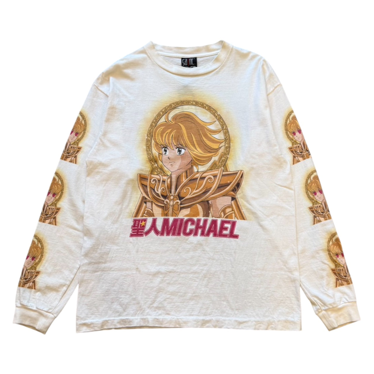 『セント・マイケル × 聖闘士星矢』 (L) プリント ロンT