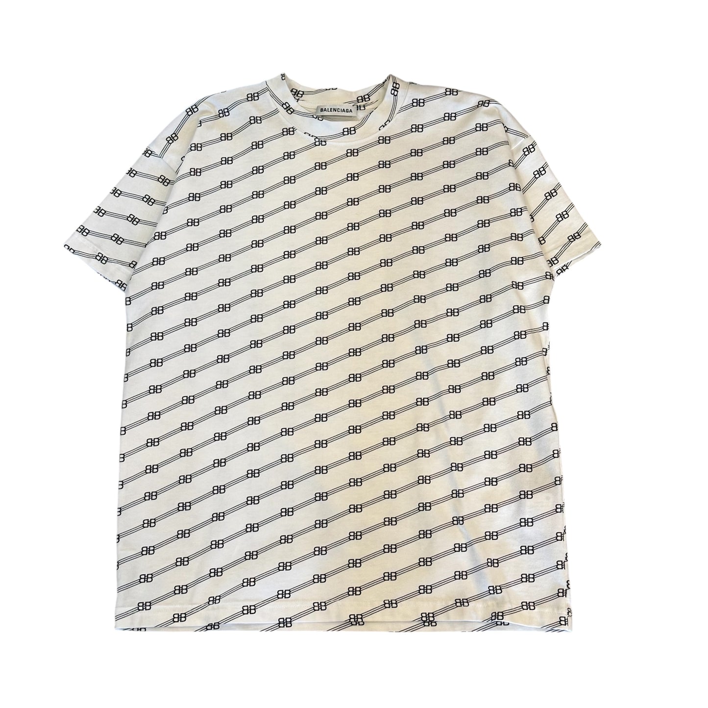 『BALENCIAGA』バレンシアガ (S) 総柄 Tシャツ