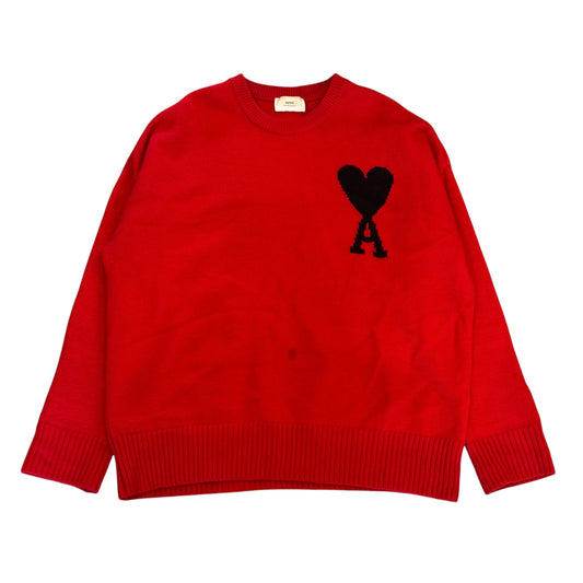 『Ami Alexander Matiussi』アミアレキサンドルマティッシュ (L) ワンポイントロゴ ニット セーター