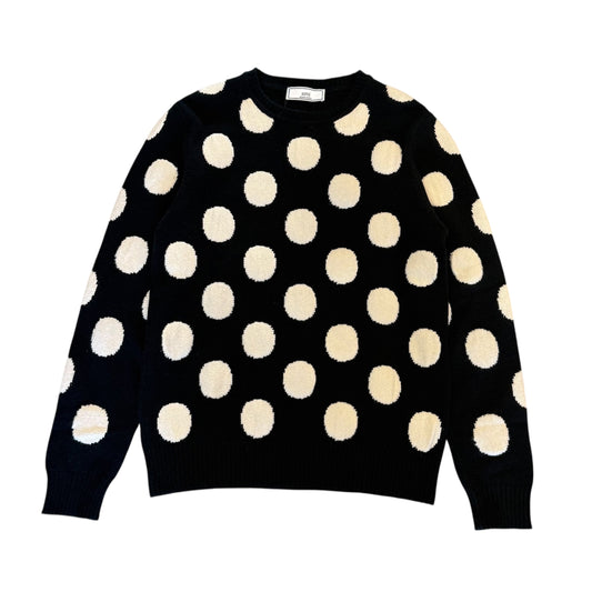『Ami Alexander Mattiussi』アミアレキサンドルマティッシュ (S) ドット柄長袖 ニット セーター