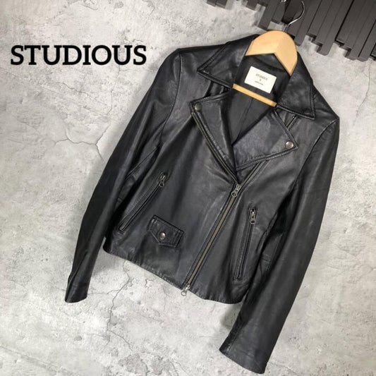 『STUDIOUS』ステュディオス (0) レザーライダースジャケット