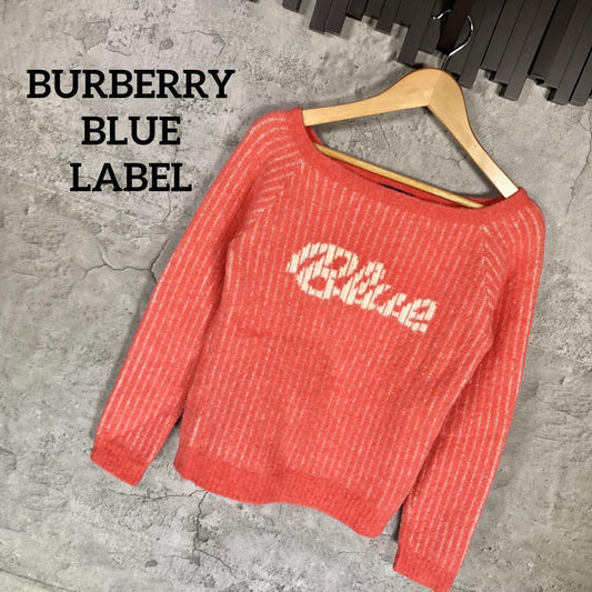 『BURBERRY BLUE LABEL』バーバリー (M) アルパカニットセーター