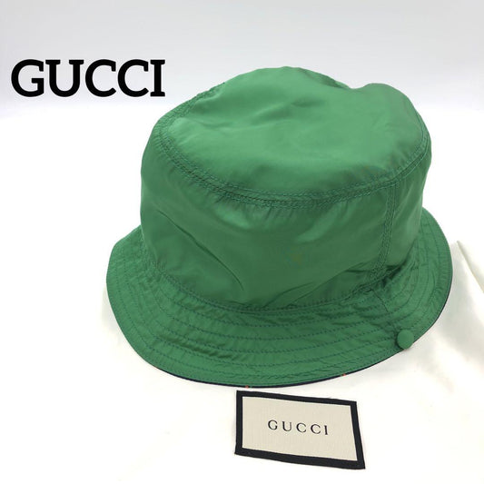 『GUCCI』グッチ (L)リバースナイロンハット