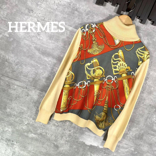 『HERMES』エルメス (40) タートルネック長袖ニット