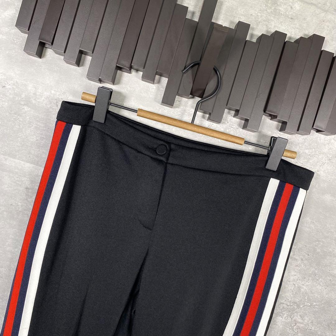 『GUCCI』グッチ (S) フラワーエンブロイダリー トラックパンツ