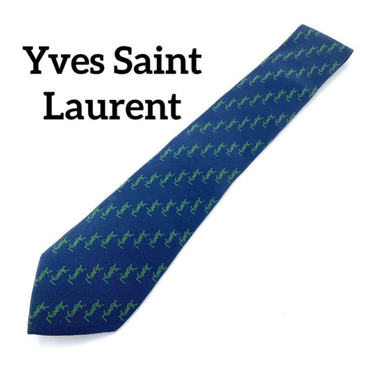 『Yves Saint Laurent』イヴサンローラン 総柄ロゴネクタイ