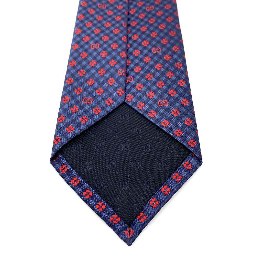 『GUCCI』グッチ 総柄 GG シルクネクタイ