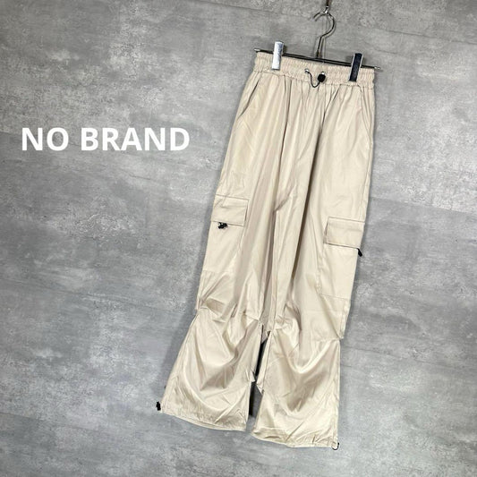 『NO BRAND』ノーブランド (M) カーゴパンツ / ベージュ