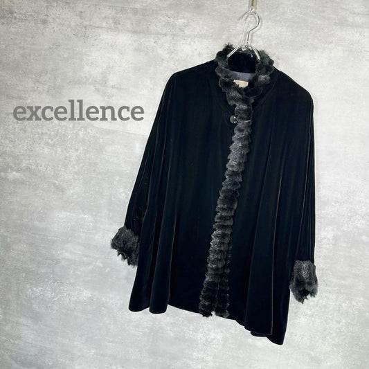 『excellence』エクセレンス (9) ラビットファー ベロアジャケット