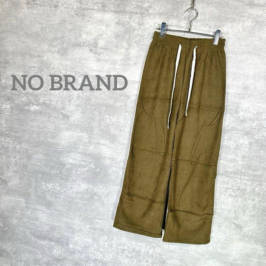 『NO BRAND』ノーブランド (S) コーデュロイパンツ / カーキ