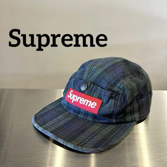 『Supreme』シュプリーム パネル チェック柄 ジェットキャップ