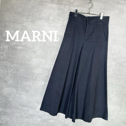 『MARNI』マルニ (40) ワイド デニムガウチョパンツ