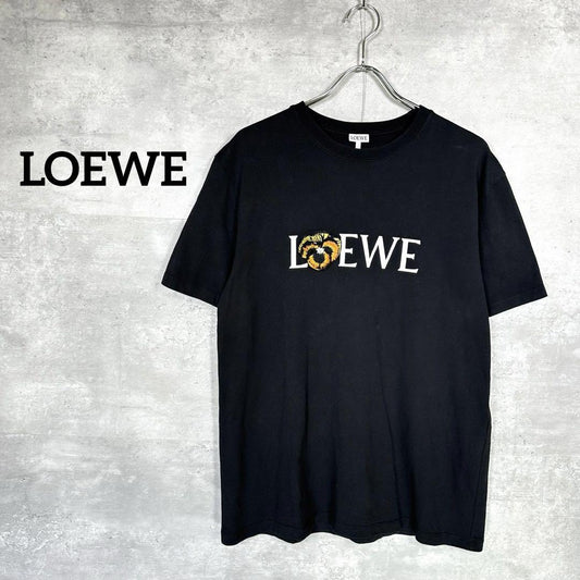 『LOEWE』ロエベ (M) 21ss パンジー 刺繍アナグラム ロゴTシャツ