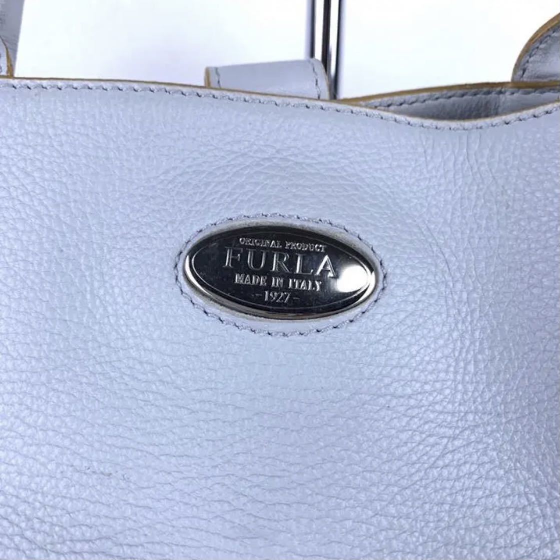 FURLA フルラ　ハンドバッグ　レザーバック　オフホワイト